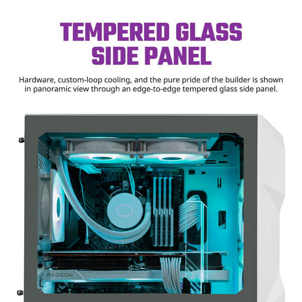 Cooler Master TD300 Mesh ARGB (M-ATX) Cabinet (White)